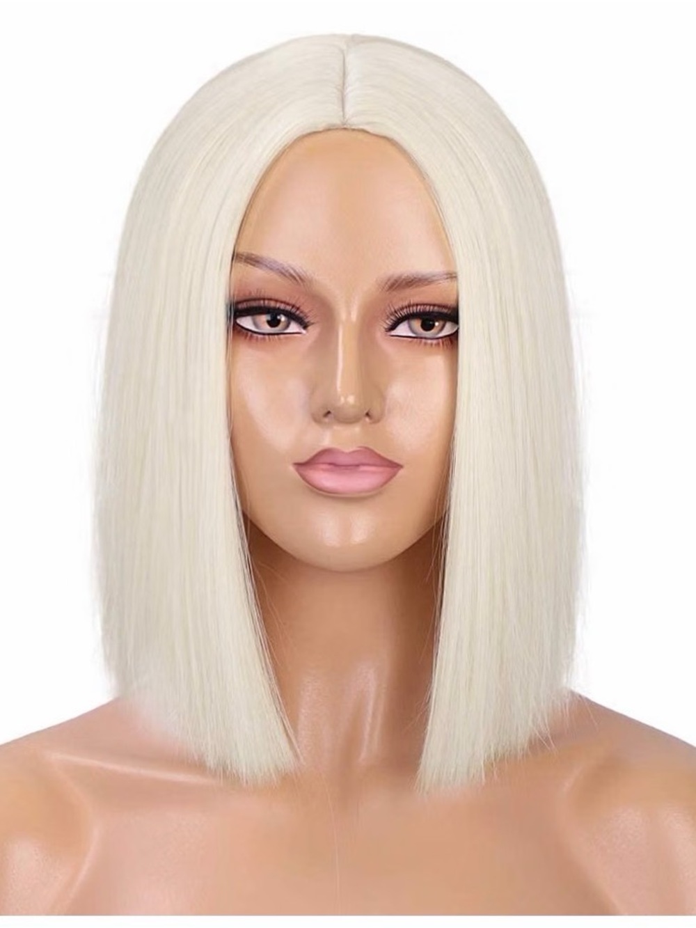 Blonde Straight Bob Wig — Platinum Blonde Women Hair